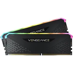 رم کورسیر VENGEANCE RGB RT Black 16GB 8GBx2 3600MHz CL18