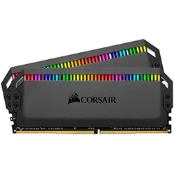 رم کورسیر Dominator Platinum RGB Black 32GB 16GBx2 4000MHz CL19