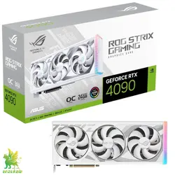 ASUS ROG Strix GeForce RTX™ 4090 White OC Edition Gaming Graphics Card (PCIe 4.0, 24GB GDDR6X, HDMI 2.1a, DisplayPort 1.4a)