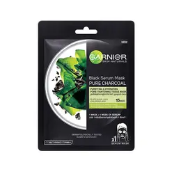 ماسک نقابی ورقه ای بمب آبرسان زغال و چای سیاه گارنیر