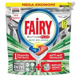 قرص ماشین ظرفشویی فیری پلاتینیوم پلاس 75 تایی Fairy | فروشگاه ارس ترک