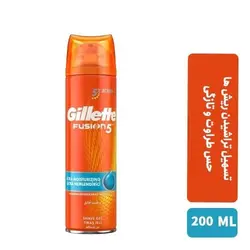 ژل اصلاح و مرطوب کننده ژیلت FUSION 5 حجم 200 میل