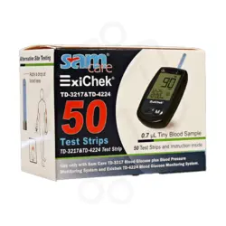 نوار تست قند خون اکسی چک (Exichek) بسته 50 عددی