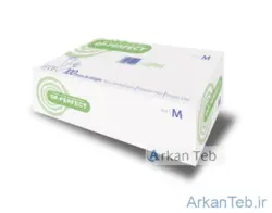 دستکش لاتکس بدون پودر برند اوپی پرفکت سایز مدیوم  بسته 100 عددی