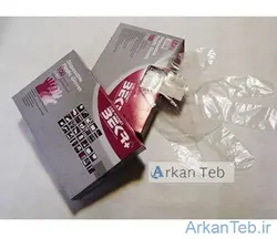 دستکش نایلونی 110 گرمی غیر استریل سایز متوسط (برند بکر)
