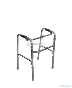 واکر تاشو ساده آلومینیومی (بدون چرخ)S - ارکان طب | عمده فروشی کالای طبی و تجهیزات پزشکی