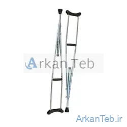 عصا زیر بغل استاندارد بزرگسال گالوانیزه سروپیکرتوس - ارکان طب | عمده فروشی کالای طبی و تجهیزات پزشکی
