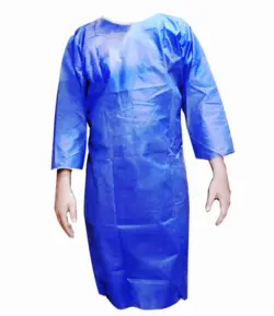 گان بیمار غیر استریل ( قد ۱۰۰ ) ۳۸ گرم بافتینه - ارکان طب | عمده فروشی کالای طبی و تجهیزات پزشکی