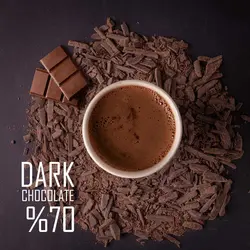 هات چاکلت تلخ 70 درصد
