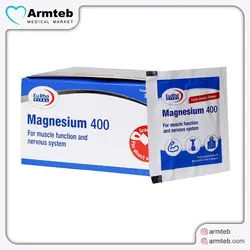 ساشه منیزیم 400 یوروویتال 30 عدد - آرم طب