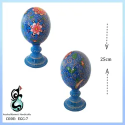 تخم شتر مرغ تزئینی طرح گل ستاره ای