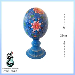 تخم شتر مرغ تزئینی طرح گل ستاره ای