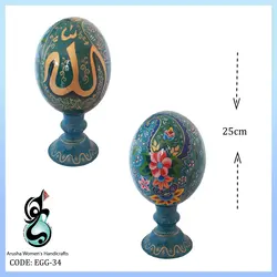 تخم شترمرغ تزئینی طرح الله