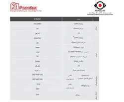 استابلایزر فاراتل 5.5KVA مدل FARATEL STB25R