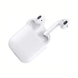 هدفون بی‌ سیم اپل 2 AirPods  همراه با محفظه شارژ