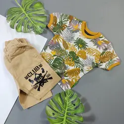 تیشرت شلوارک کتان هاوایی