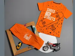 تیشرت شلوارک پسرانه اسکیت