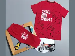 تیشرت شلوارک پسرانه اسکیت