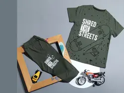 تیشرت شلوارک پسرانه اسکیت