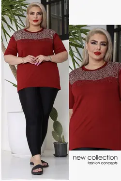 تیشرت زنانه سنگ دوزی