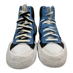 کفش بسکتبال نایک بلیزر Nike Blazer Mid Sacai White Black Legend Blue آبی