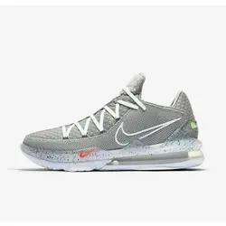 کفش بسکتبال نایک لبرون Nike Lebron 17 Low Grey طوسی