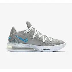 کفش بسکتبال نایک لبرون Nike Lebron 17 Low Grey طوسی