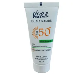 کرم ضد آفتاب ویتابلا با SPF50 بی رنگ حجم ۴۰میلی با تخفیف ویژه