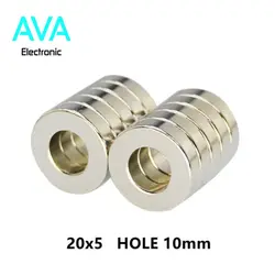 آهن ربا حلقه 5*10*20 نئودیمیوم