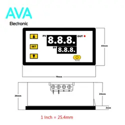 ماژول کنترلر دما 24 ولت W3230 THERMOSTAT MODULE