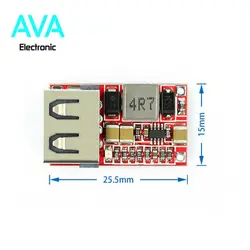 ماژول کاهنده ولتاژ 6 تا 24 ولت به 5 ولت با خروجی USB و حداکثر جریان 3A