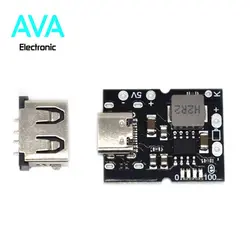ماژول پاور بانک Type C با محافظ شارژ باتری و LED نشانگر شارژ