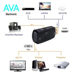 مبدل HDMI به VGA با پورت 3.5 میلیمتری Audio