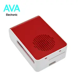 کیس رزبری پای 4 قرمز با قابلیت نصب فن