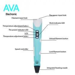 قلم طراحی سه بعدی 3D PEN-2 مجهز به نمایشگر