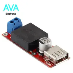 ماژول کاهنده، با ولتاژ متغییر 7 الی 24 ولت در ورودی و ولتاژ ثابت 5v خروجی USB