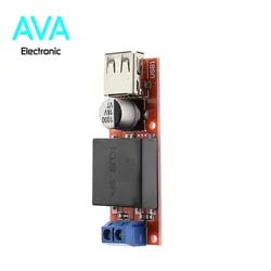 ماژول کاهنده، با ولتاژ متغییر 7 الی 24 ولت در ورودی و ولتاژ ثابت 5v خروجی USB