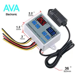 کنترلر دما و رطوبت 12 ولت مدل XH-W1099