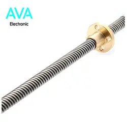 پیچ لید اسکرو T8 به همراه مهره – 50 سانتی متر – T8 LEAD SCREW