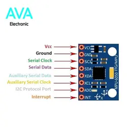 ماژول شتاب سنج و جایروسکوپ سه محوره GY-521 - MPU6050