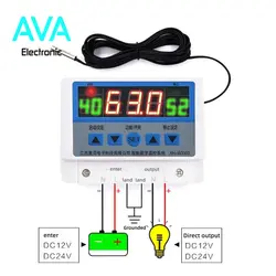 ترموستات دیجیتال و تایمر 12VDC مدل XH-W3103