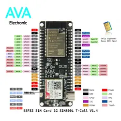 برد توسعه TTGO دارای هسته وایفای ESP32 Wrover B و Sim800L