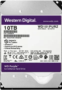 هارددیسک اینترنال وسترن دیجیتال مدل Purple WD101PURZ ظرفیت 10 ترابایت