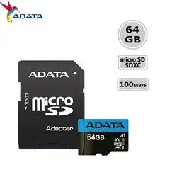 کارت حافظه microSDXC ای دیتا مدل Premier V10 A1 ظرفیت 64 گیگابایت
