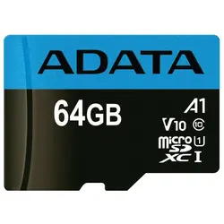 کارت حافظه microSDXC ای دیتا مدل Premier V10 A1 ظرفیت 64 گیگابایت