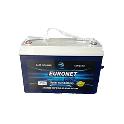 باتری ۱۰۰ آمپرساعت دیپ سایکل ژل، ۱۲ ولت EURONET مدل BLUE