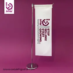 پرچم رومیزی مدل L | پرچم تبلیغاتی | آوازه گستر