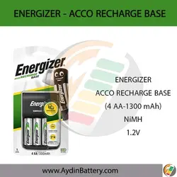 شارژر انرجایزر  ACCO RECHARGE BASE - 4 AA BATTERY 1300 mAh