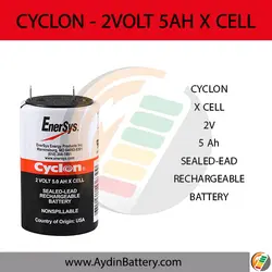 باتری سیلد اسید سایکلون CYCLON-2V 5 AH