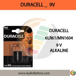 باتری آلکالاین کتابی دوراسلDURACELL_9V